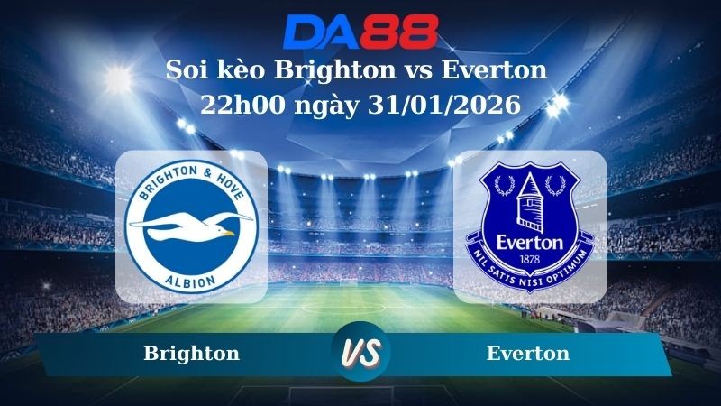 DA88 Nhận định soi kèo Brighton vs Everton 22h00 ngày 31/01/2026 – Ngoại hạng Anh
