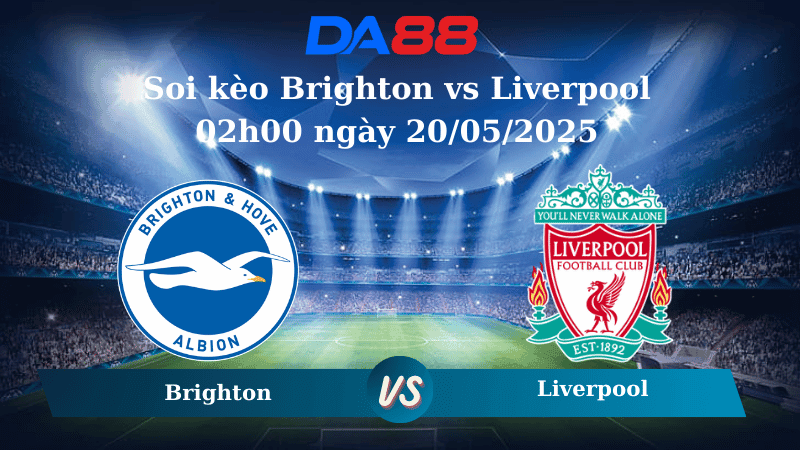 DA88 Nhận định soi kèo Brighton vs Liverpool 02h00 ngày 20/05/2025 - Ngoại hạng Anh
