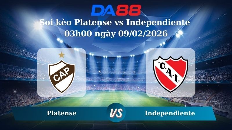 DA88 Nhận định soi kèo Platense vs Independiente 03h00 ngày 09/02/2026 – VĐQG Argentina
