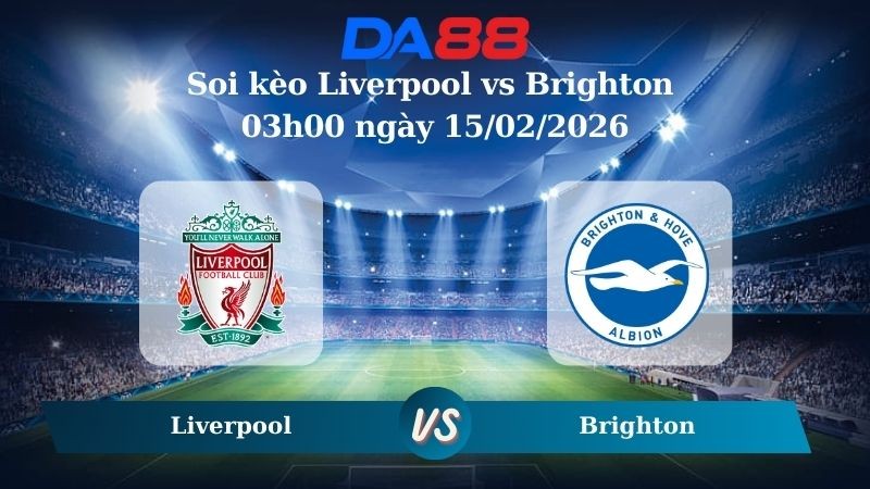 DA88 Nhận định soi kèo Liverpool vs Brighton 03h00 ngày 15/02/2026 – FA Cup