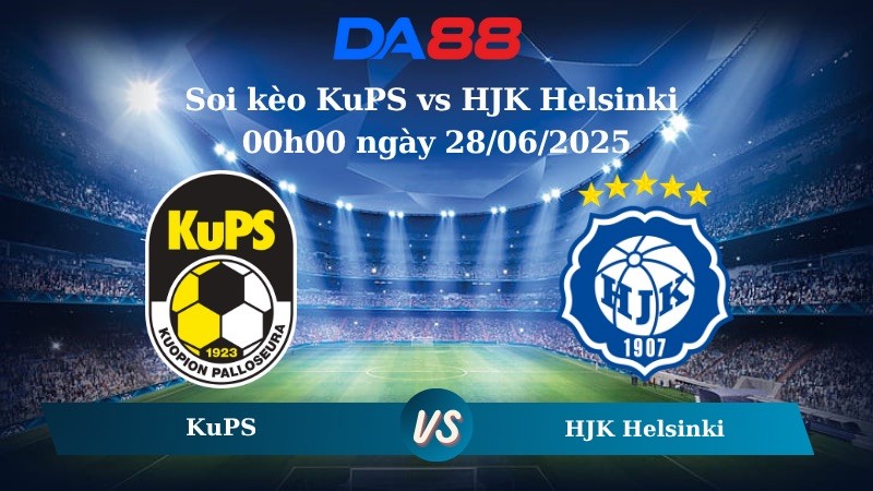DA88 Nhận định soi kèo KuPS vs HJK Helsinki 00h00 ngày 28/06/2025 - VĐQG Phần Lan